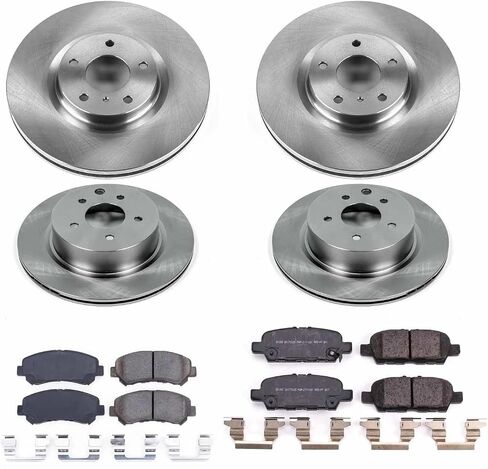 Power Stop CRK8059 Front & Rear Geomet® Coated Brake Kit For Nissan Maxima 2016-2022 [Model Specific] in Saudi Arabia