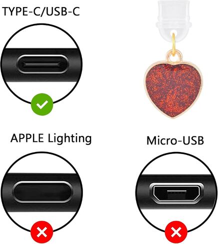 6Pcs Dust Plug Charm Compatible with Kindle Paperwhite 2021，Book Dust-proof Plugs, Type C/USB C Dust Plugs, Gift for Book Lover Readers Men Women in Kuwait