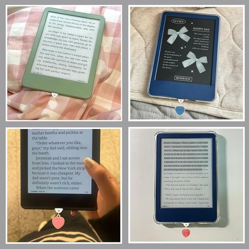 6Pcs Dust Plug Charm Compatible with Kindle Paperwhite 2021，Book Dust-proof Plugs, Type C/USB C Dust Plugs, Gift for Book Lover Readers Men Women in Kuwait