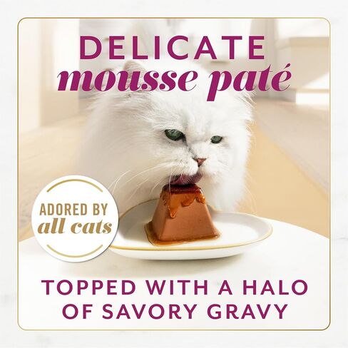 Fancy Feast Gems Pate Cat Food Mousse With Tuna and a Halo of Savory Gravy Cat Food - (Pack of 8) 4 oz. Boxes in Kuwait