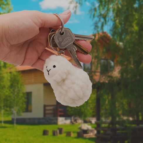 Glaciart One Dog Car Interior Hanging Ornament | Funny & Fuzzy Rear View Mirror Accessories, Cute Swinging Charm for Bag in Saudi Arabia