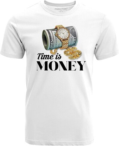 Swag Point Men’s Graphic T Shirts – 100% Cotton Short Sleeve Urban Casual Tops Streetwear Hip Hop Hipster Tee in Saudi Arabia