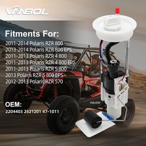 2521201 مجموعة وحدة مضخة الوقود متوافقة مع Polaris RZR 800 EPS 4 S 2011-2014 RZR 570 2012-2013 EFI استبدال 2204403 47-1011 VANBOL0042 مع O RING CAP in Saudi Arabia