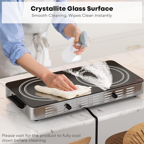 Single Infrared Burner, 1800w electric stove, compact size portable electric stove, burners for cooking, hot plates for cooking, portable cooktop, hot plates for countertop in Kuwait