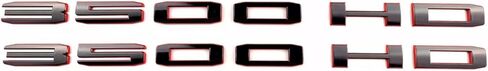 مجموعة الزوج 2020-2023 3500HD 3500 HD DOORS SIFE 3D Emblems Nameplates Badge (Chrome) in Kuwait