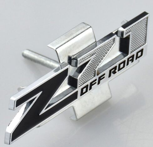 Aimoll 1PC Grille (Small) Z71 Off Emblem Parge Parge for GM Chevrolet Silverado 2500HD 3500HD Sierra (Chrome Black) in Saudi Arabia