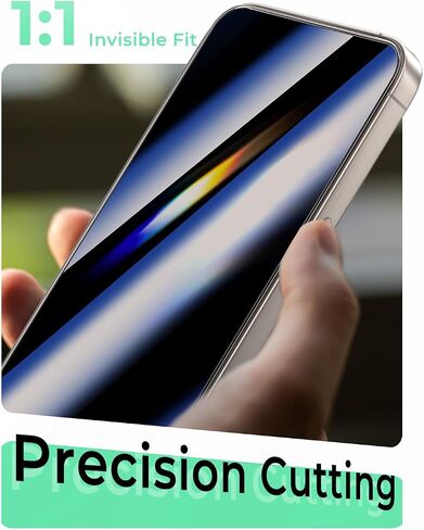 2 PACK for iPhone 16 Privacy Screen Protector 6.3Inch, Colorful Gradient Anti Spy, 10s Auto Dust-Elimination Installation, 9H Tempered Glass, Full Edge Coverage in Saudi Arabia