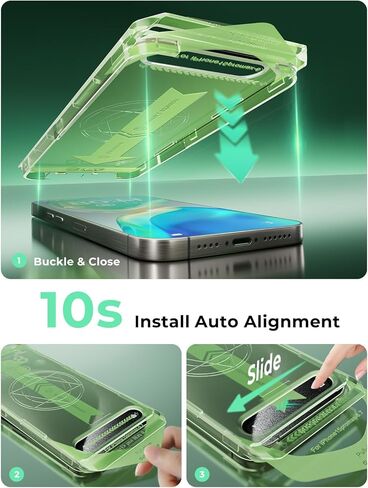 2 PACK for iPhone 16 Privacy Screen Protector 6.3Inch, Colorful Gradient Anti Spy, 10s Auto Dust-Elimination Installation, 9H Tempered Glass, Full Edge Coverage in Saudi Arabia