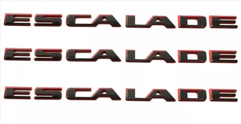 3pcs escalade excalade refctgate emblems car padge starplate compate compatible مع 2021-2025 Escalade 84787581 86543262 (Chrome) in Kuwait