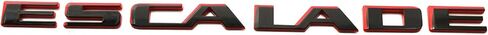 3pcs escalade excalade refctgate emblems car padge starplate compate compatible مع 2021-2025 Escalade 84787581 86543262 (Chrome) in Kuwait