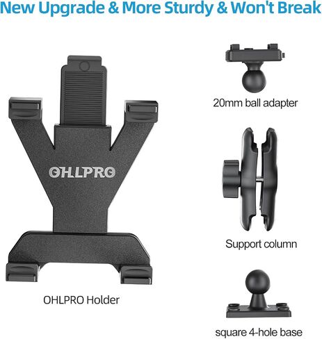 OHLPRO Tablet Wall Mount, Sticky iPad Holder, Damage-Free Adhesive Wall Dock for iPad, Galaxy Tab, and 7-11" Tablets, 360° Rotation Tablet Holder for Car, Bed, Yoga, Kitchen in Saudi Arabia