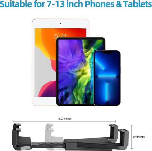 OHLPRO Tablet Wall Mount, Sticky iPad Holder, Damage-Free Adhesive Wall Dock for iPad, Galaxy Tab, and 7-11" Tablets, 360° Rotation Tablet Holder for Car, Bed, Yoga, Kitchen in Saudi Arabia