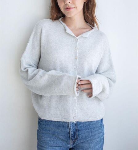 Women Y2k Knitted Cardigan Long Sleeve Button Down Sweater Lightweight Casual Cardigan Loose Fall Streetwear in Kuwait
