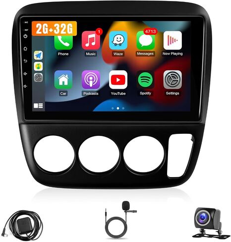 Car Stereo Radio for Honda CRV 2002 2003 2004 2005 2006 with Wireless Apple CarPlay Android Auto,9 Inch Touch Screen, Bluetooth,GPS,WiFi,SWC,Backup Camera in Saudi Arabia