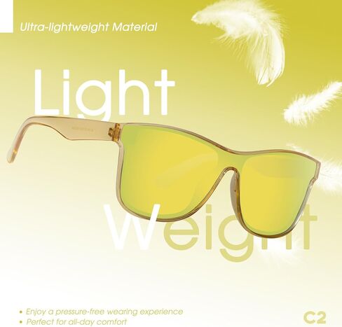 MOSANANANASERS SPORTS SENGLESSES للنساء الرجال ، TR90 إطار خفيف الوزن يعكس UV400 حماية MS52368 in Kuwait