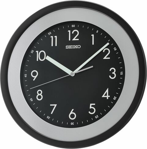 Seiko Disco على مدار ساعة الحائط غير الموقوتة ، 14 بوصة ، أبيض in Saudi Arabia