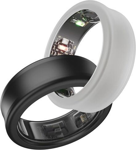 DDJ [2Pack Ultra -Thin Silicone Cover for Samsung Galaxy Ring, Ring Protector for Oura Ring/RingConn/Ultrahuman Ring AIR Sizing Kit, Sizing S for Rings 5/6/7/8/9/10 Transparent/Transparent in Saudi Arabia