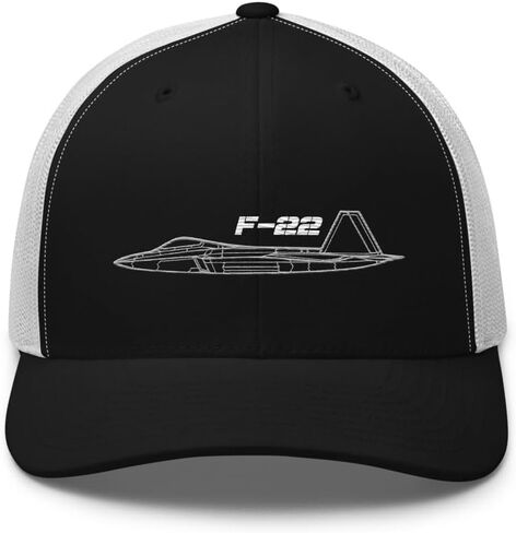 F-22 Raptor Fighter Jet Air Superiority USAF Aircraft Aircraft Aircraft Aviation Aviation Aviation F22 Trucker Cap Snap Back Back Hat in Kuwait