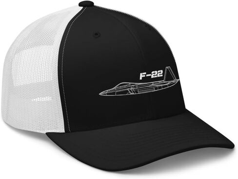 F-22 Raptor Fighter Jet Air Superiority USAF Aircraft Aircraft Aircraft Aviation Aviation Aviation F22 Trucker Cap Snap Back Back Hat in Kuwait