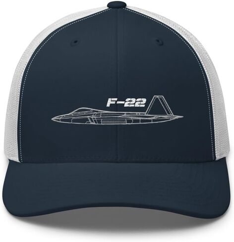 F-22 Raptor Fighter Jet Air Superiority USAF Aircraft Aircraft Aircraft Aviation Aviation Aviation F22 Trucker Cap Snap Back Back Hat in Kuwait