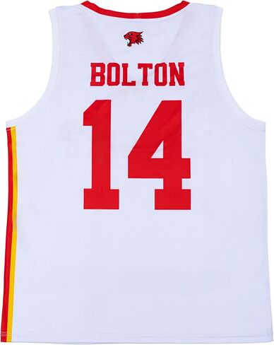 Troy Bolton High School Wildcats Basketball Jersey #14 V-Neck Athletic Sewn Tank Top Red in Saudi Arabia