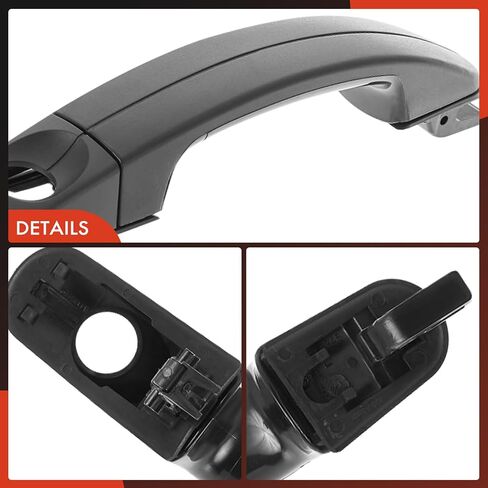 مقبض الباب الخارجي اليسرى الجبهة A-premium مع ثقب المفتاح متوافق مع Ford Escape 2013-2019 ، Focus 2012-2018 ، C-Max 2013-2018 ، مع دخول سلبي ، أسود محكم in Saudi Arabia
