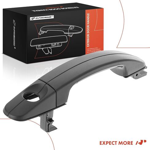 مقبض الباب الخارجي اليسرى الجبهة A-premium مع ثقب المفتاح متوافق مع Ford Escape 2013-2019 ، Focus 2012-2018 ، C-Max 2013-2018 ، مع دخول سلبي ، أسود محكم in Saudi Arabia