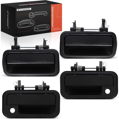 A-Premium Outside Exterior Door Handles Compatible with Honda Passport 1998-2002 & Isuzu Rodeo 1998-2004, Textured Black, 4-PC Set, Front & Rear Driver and Passenger Side in Saudi Arabia