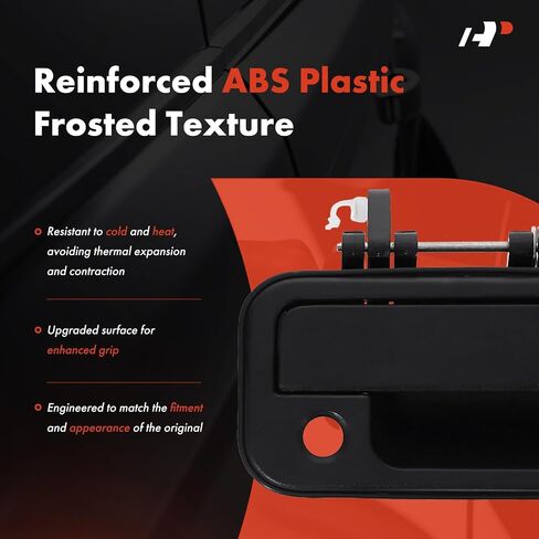 A-Premium Outside Exterior Door Handles Compatible with Honda Passport 1998-2002 & Isuzu Rodeo 1998-2004, Textured Black, 4-PC Set, Front & Rear Driver and Passenger Side in Saudi Arabia