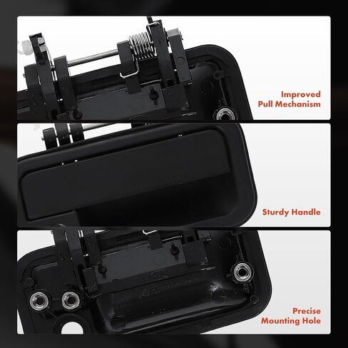 A-Premium Outside Exterior Door Handles Compatible with Honda Passport 1998-2002 & Isuzu Rodeo 1998-2004, Textured Black, 4-PC Set, Front & Rear Driver and Passenger Side in Saudi Arabia