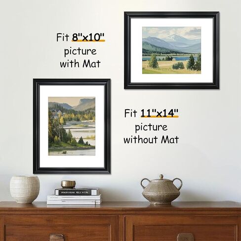 VIOLABBEY 5x7 Picture Frame Gold, Vintage Photo Frames, Fits Pictures 4x6 with Mat or 5 x 7 without Mat, Display for Tabletop and Wall in Kuwait