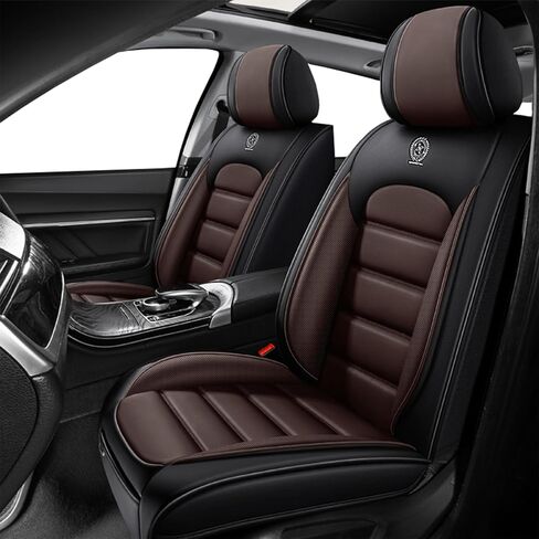 Universal Car Seat Covers for VW Jetta 2000-2024 2025 Comfortable and Anti-Slip Seat Covers,Waterproof Leather Seat Protectors Interior Accessories(5Pcs Deluxe-Black) in Saudi Arabia