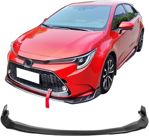 Ikon Motorsports ، Lip الأمامي المصد متوافق مع 2020-2024 Toyota Corolla L ، Le ، Xle ، Hybrid LE Only ، محمية Guard Matte Black Under Under Chin Spoiler in Kuwait