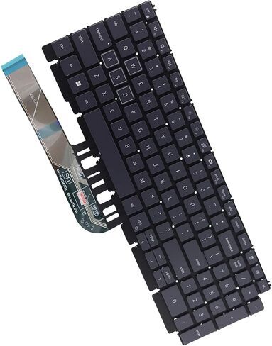 Deal4GO US-INTL QWERTY Orange Letter Backlit Keyboard RED Backlight (Non RGB) TJ0J6 0TJ0J6 Replacement for Dell G15 5510 5511 5515 5520 5521 5525 in Kuwait