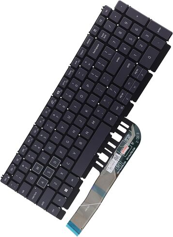 Deal4GO US-INTL QWERTY Orange Letter Backlit Keyboard RED Backlight (Non RGB) TJ0J6 0TJ0J6 Replacement for Dell G15 5510 5511 5515 5520 5521 5525 in Kuwait