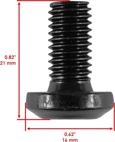 Caltric 4x Rear Brake Disc Hex Socket Button Bolts Compatible with Yamaha Warrior 350 YFM350 1988-2004 in Saudi Arabia