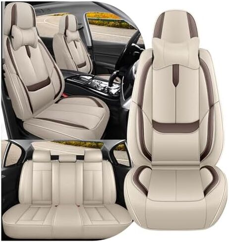 تناسب مقاعد Ford Explorer Covers 2006-2025 ، التغطية الكاملة مخصصة ، ومقاومة للجلد المقاومة للبقع المقاومة للماء (Blue & Black/Standard 2 مقعدين) in Kuwait