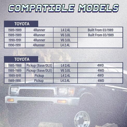 27-8473 مجموعة كاملة من مربع تروس التوجيه التوجيهية تويوتا 4Runner 1989-1991 | Fit for Pickup 1985-1988 2.4L 3.0L OE # 4411035070 ، 4411035190 in Kuwait