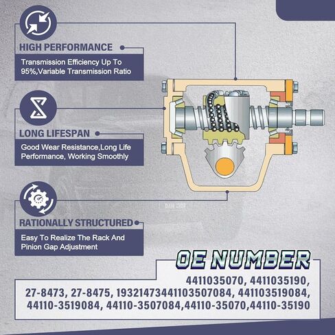 27-8473 مجموعة كاملة من مربع تروس التوجيه التوجيهية تويوتا 4Runner 1989-1991 | Fit for Pickup 1985-1988 2.4L 3.0L OE # 4411035070 ، 4411035190 in Kuwait
