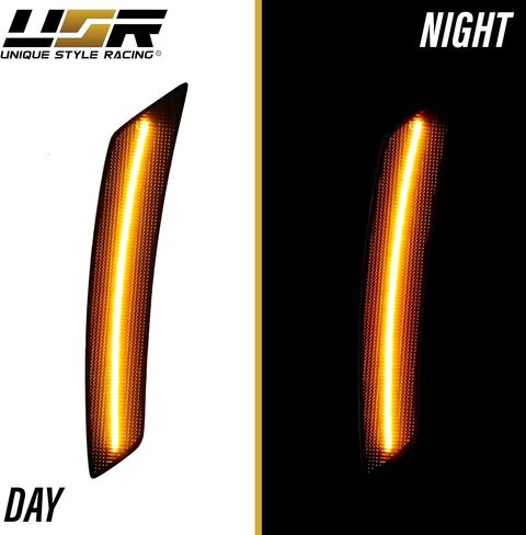 USR 22-24 THETA SUV SIV Side Marker Light-زوج مواقف لوقوف السيارات المدخنة الأمامية (يسار + يمين)-متوافق مع 2022-2024 شيفروليه الاعتدال جميع الطرز مثل LS ، LT ، RS ، Premier (عدسة الدخان مع LED AMBER) in Kuwait