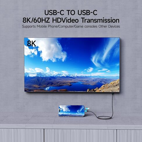 Promotion! USB C Cable Multi Charging Cable, 240w 2in1 40GBPS Short Fast Charging Cable for iPhone 16 Pro Max15 Pro iPad Pro/AIR/Mini 6 MacBook,Samsung Galaxy S24 Ultra(11.8inch) in Kuwait