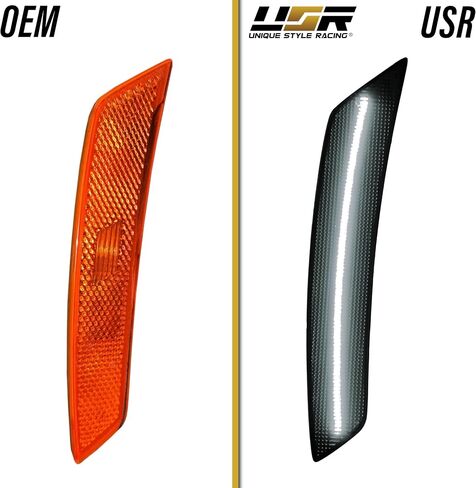 USR 22-24 THETA SUV SIV Side Marker Light-زوج مواقف لوقوف السيارات المدخنة الأمامية (يسار + يمين)-متوافق مع 2022-2024 شيفروليه الاعتدال جميع الطرز مثل LS ، LT ، RS ، Premier (عدسة الدخان مع LED AMBER) in Saudi Arabia
