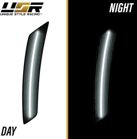 USR 22-24 THETA SUV SIV Side Marker Light-زوج مواقف لوقوف السيارات المدخنة الأمامية (يسار + يمين)-متوافق مع 2022-2024 شيفروليه الاعتدال جميع الطرز مثل LS ، LT ، RS ، Premier (عدسة الدخان مع LED AMBER) in Saudi Arabia