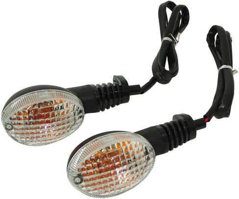 إشارات المنعطف الأمامي أو الخلفي ضوء مؤشر لمبة Blinker ل Kawasaki Vulcan S 650 EN650 2015 2015 2017 2018 2019 2020 2021 (Clear Lens) in Kuwait