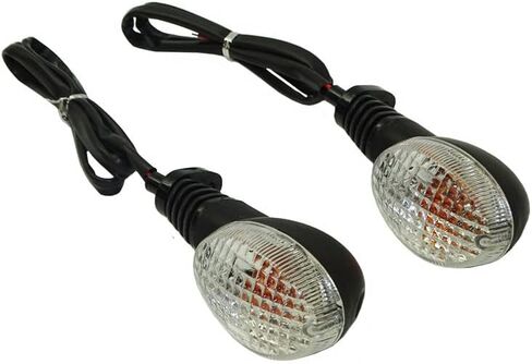إشارات المنعطف الأمامي أو الخلفي ضوء مؤشر لمبة Blinker ل Kawasaki Vulcan S 650 EN650 2015 2015 2017 2018 2019 2020 2021 (Clear Lens) in Kuwait