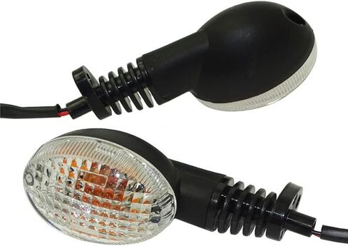 إشارات المنعطف الأمامي أو الخلفي ضوء مؤشر لمبة Blinker ل Kawasaki Vulcan S 650 EN650 2015 2015 2017 2018 2019 2020 2021 (Clear Lens) in Kuwait