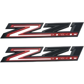 2PCS 2019-2022 Z71 4x4 Fender Emblem 3D Badge OEM Nameplate Letter Logo Decals Sticker Replacement for Silverado 1500 2500hd 3500HD Genuine Parts (Matte Black) in Saudi Arabia