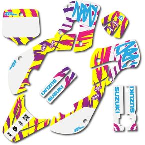 RM Style Retro Graphics Kit Fits Suzuki DRZ110 DRZ 110 All Seends Decal Kit in Saudi Arabia
