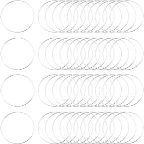 50pcs 50mm الدائرة الدائرة النتائج جولة الديكور الأطواق الدوائر النحاسية الذهبية رابط حلقات إطار الحافة المفتوحة لمجوهرات DIY صنع فني خلق هدية قرط قرط القلادة اللوازم السائبة in Saudi Arabia