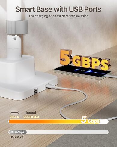 monTEK 17-57 Inch Dual Ultrawide Monitor Arm for Up to 59.4lbs Screen, Aluminum Heavy-Duty Gas Spring Vertical Stackable Curved Adjustable Monitor Stand,75/100mm Vesa Mount, White in Kuwait